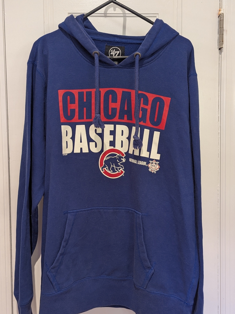 47 Brand Chicago Cubs Baseball Blue Pullover Hoodie